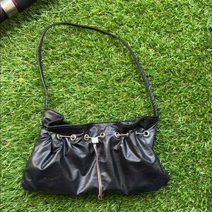 Steve Madden Black Gathered Shoulder Bag